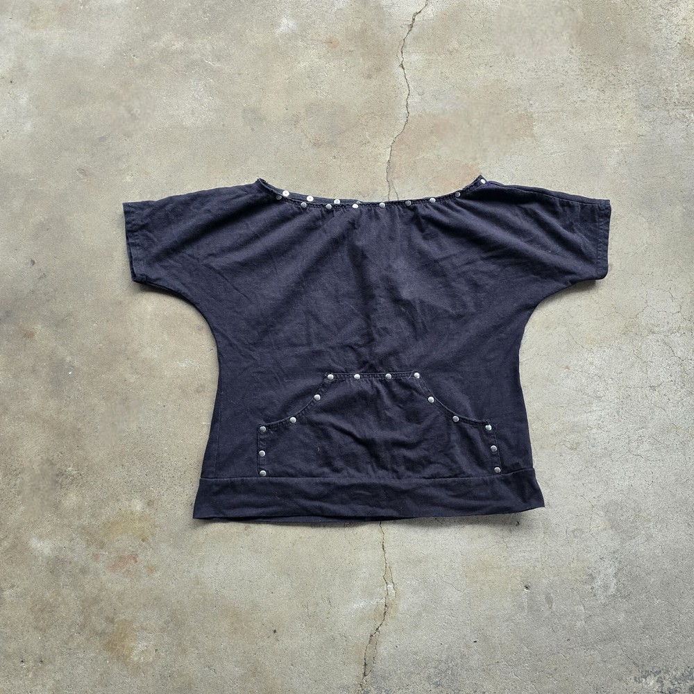 Vintage Lip Service Emo Goth Grunge Rave Studded Shirt top XL