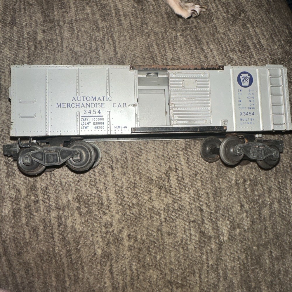 Lionel Postwar 3454 Silver Automated Merchandise Car c1946-image