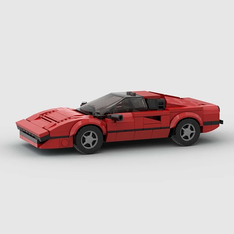 Red Sport Car Building Blocks MOC Set 311PCS