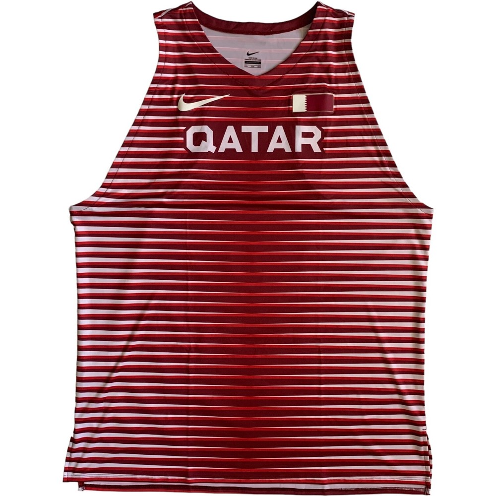 Nike Men's Size 2XL Pro Elite Qatar Track & Field Running Singlet CI8115-611
