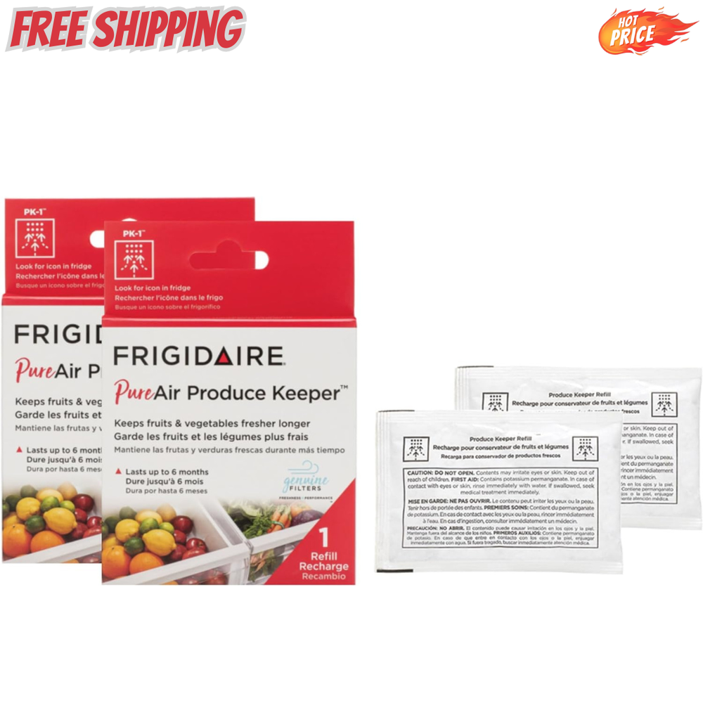 FRPAPKRF2PK FRPAPKRF Pure Air Pack of 2 Produce Keeper, White