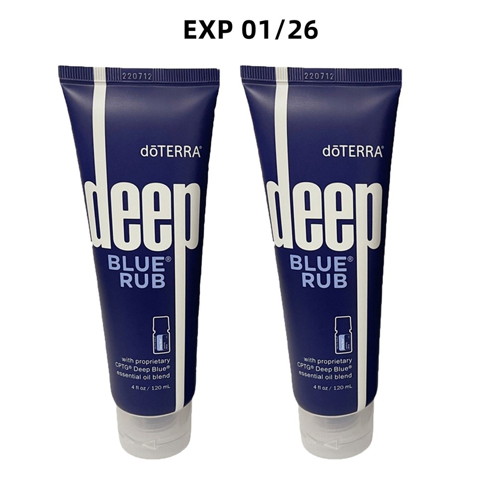 doTERRA Deep Blue Rub 4fl oz/120ml - 2 Pack EXP:07/25 New in Box Sealed