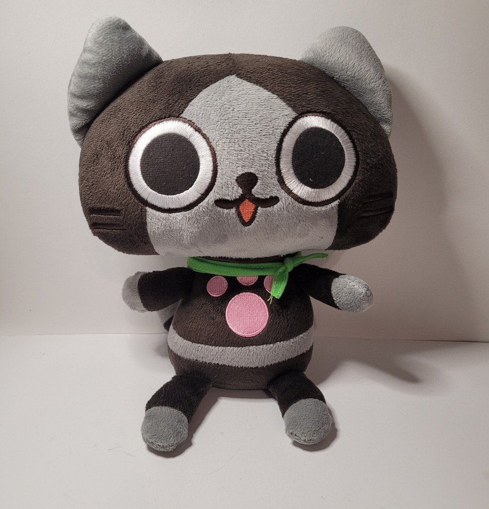 Monster Hunter: Felyne (Black w/ Scarf) - 12in. Stuffed/Plush - Capcom