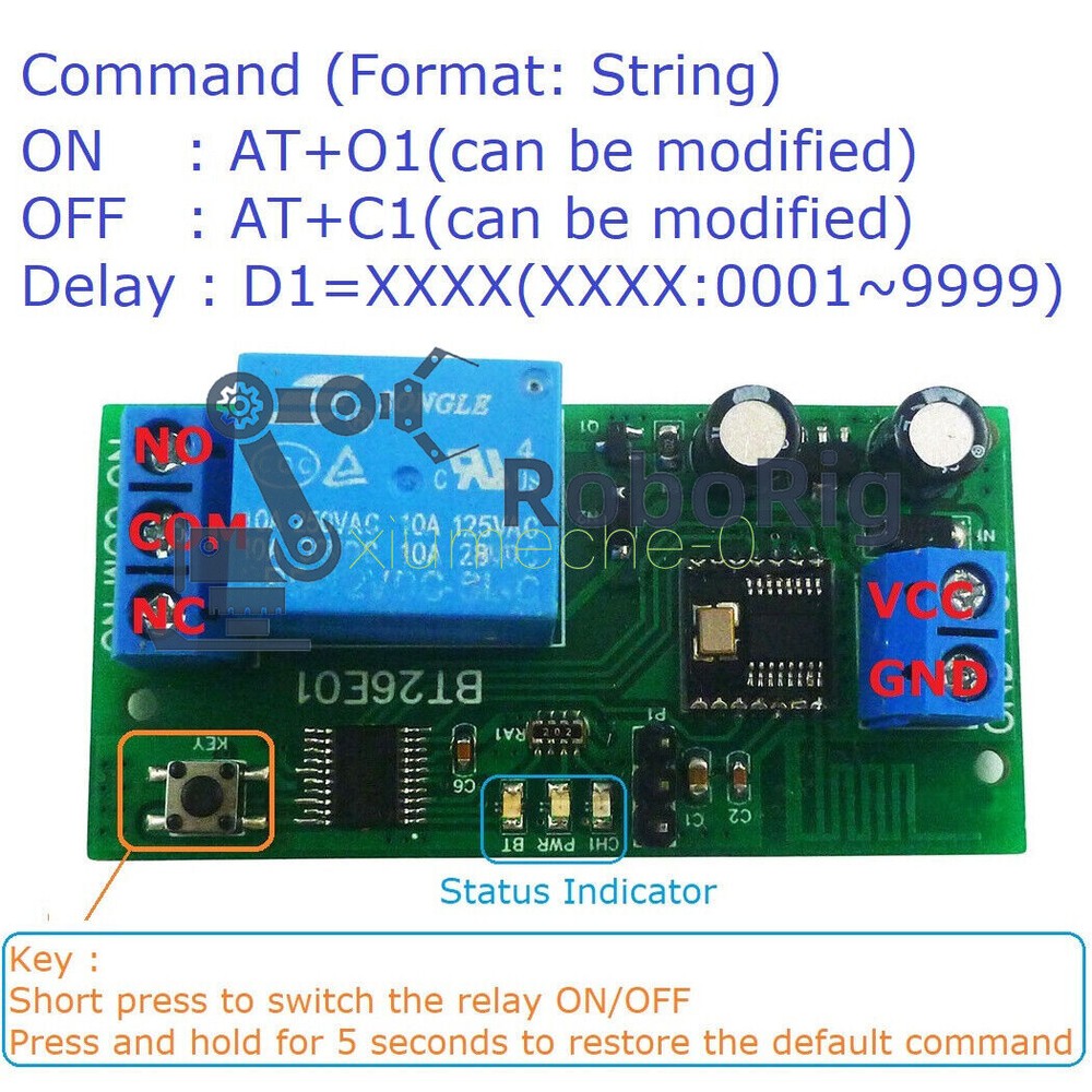 New DC 12V Bluetooth BLE 2.4G RF Remote Control IOT Switch Module-image