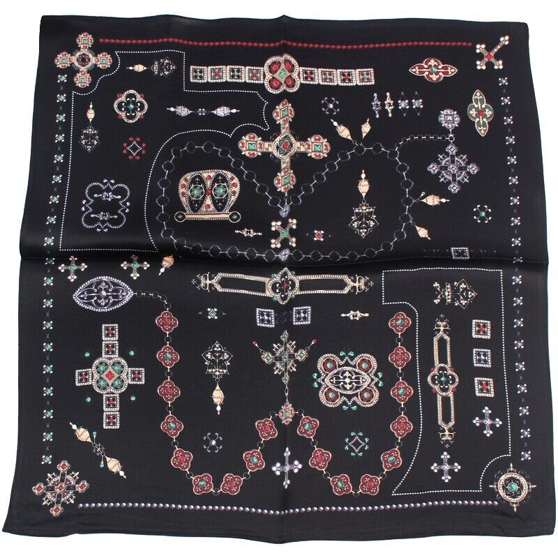 100% Pure Mulberry Silk Square Scarf for Hair & Neck - Soft Luxury for Women & Men