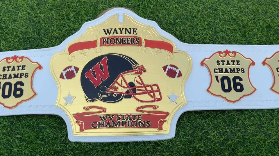 New Customise Wayne WV Pioneers State Championship Title Belt