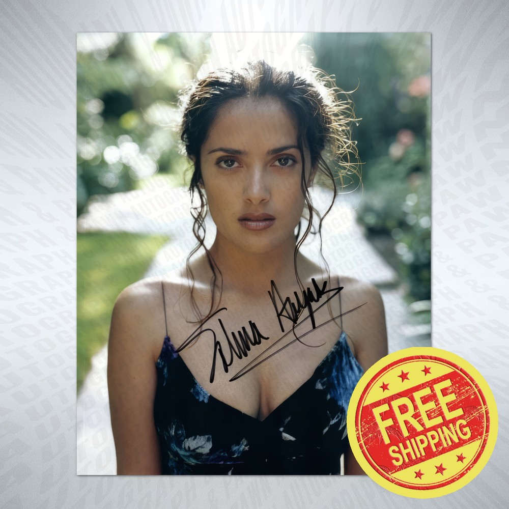 Salma Hayek Autograph Reprint Signed 8x10 Photo Signature Poster BUY NOW-image