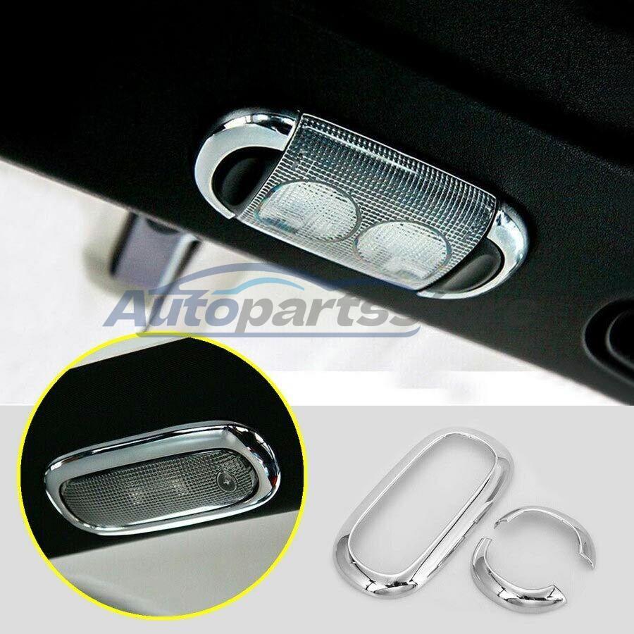 For 2011-2017 Jeep Wrangler JK Chrome Interior Car Roof Reading Light Cover Trim