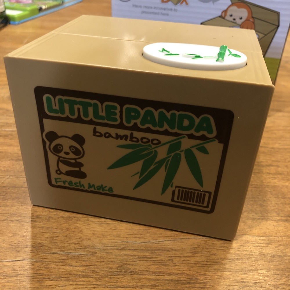 Cute Panda Automated Coin Stealing Savings Box/Bank-image