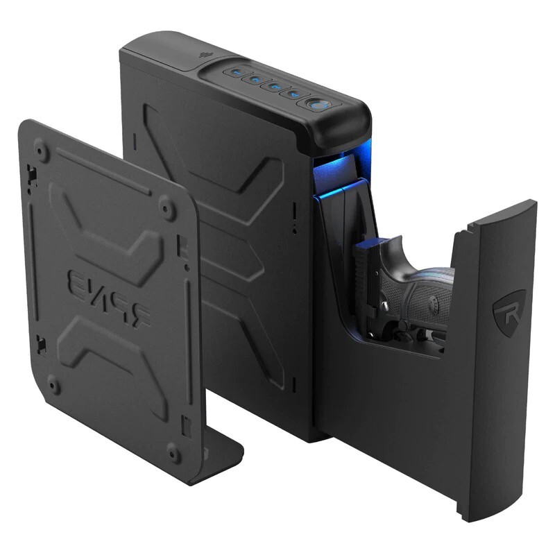 Biometric Handgun Safe with Quick Access Sliding Door-image