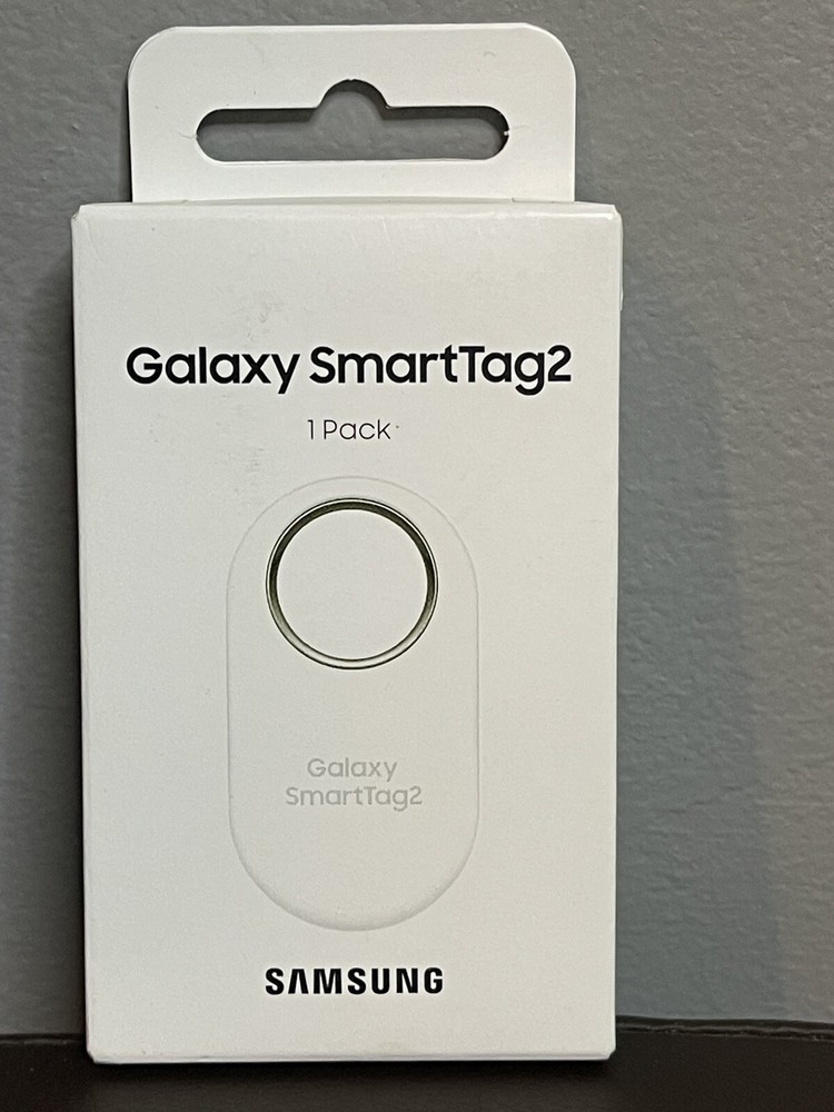 SAMSUNG Galaxy SmartTag2, Bluetooth Tracker, Smart Tag GPS, 1 Pack, White Sealed
