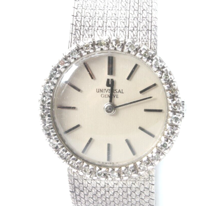 UNIVERSAL GENEVE Manual Winding Diamond bezel Ladies watch