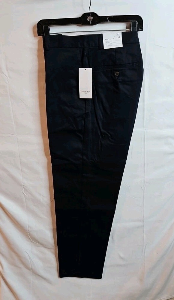 Goodfellow & Co Mens Navy Blue Slim Fit Trousers Size W32 L30