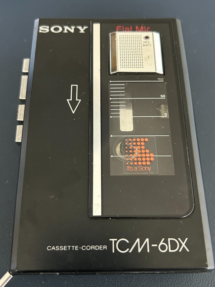 Sony TCM-6DX Black Cassette Recorder for Parts or Repair #040