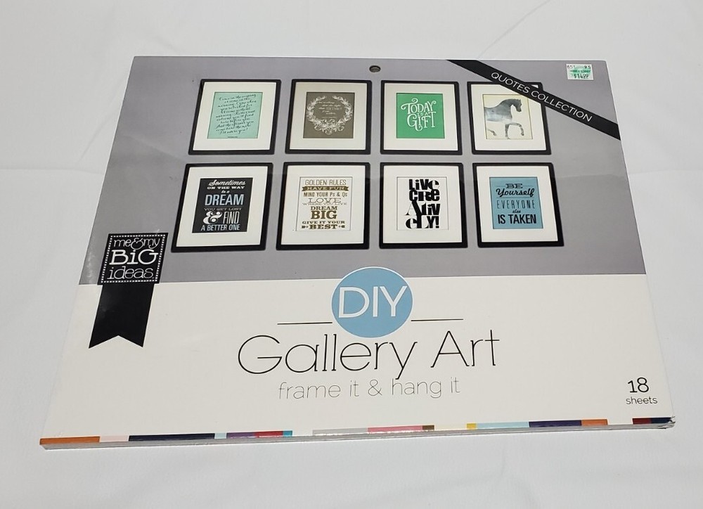 me and my Big Ideas DIY Gallery Art, 30 pictures/qoutes NEW, SEALED PACKAGE