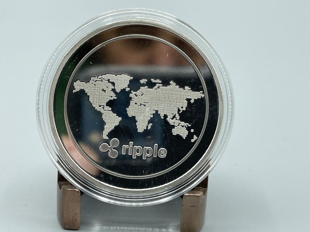 Silver XRP Ripple Physical Crypto Coin | Collectable Cryptocurrency You Can HODL-image