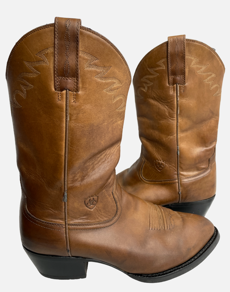 Ariat Sedona 34625 Brown Embroidered Leather Western Cowboy Boots Men's 9.5 EE