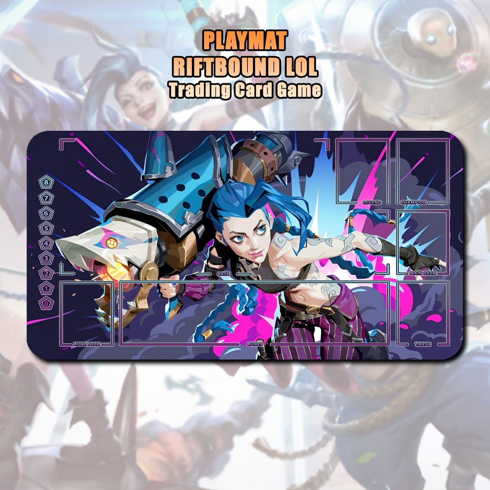 Playmat Jinx Riftbound LOL TCG