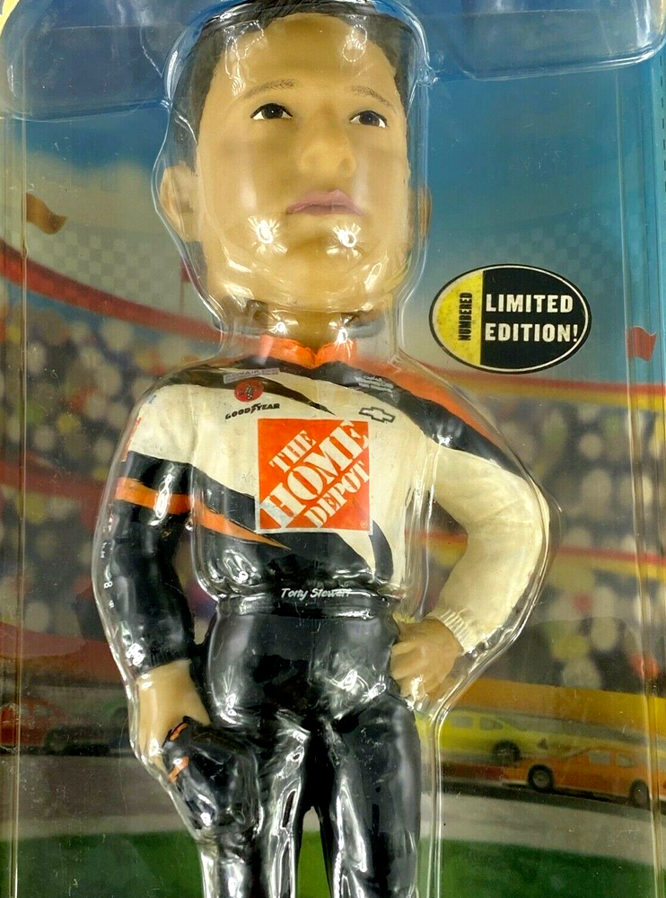 Tony Stewart Bobblehead Bobble Dobble Cold Cast Ceramic Collectible 2003 Nascar