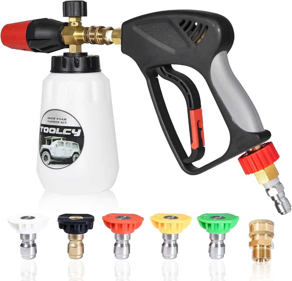 Ultimate Foam Cannon Kit: 5000 PSI Pressure Washer with Adjustable Nozzles