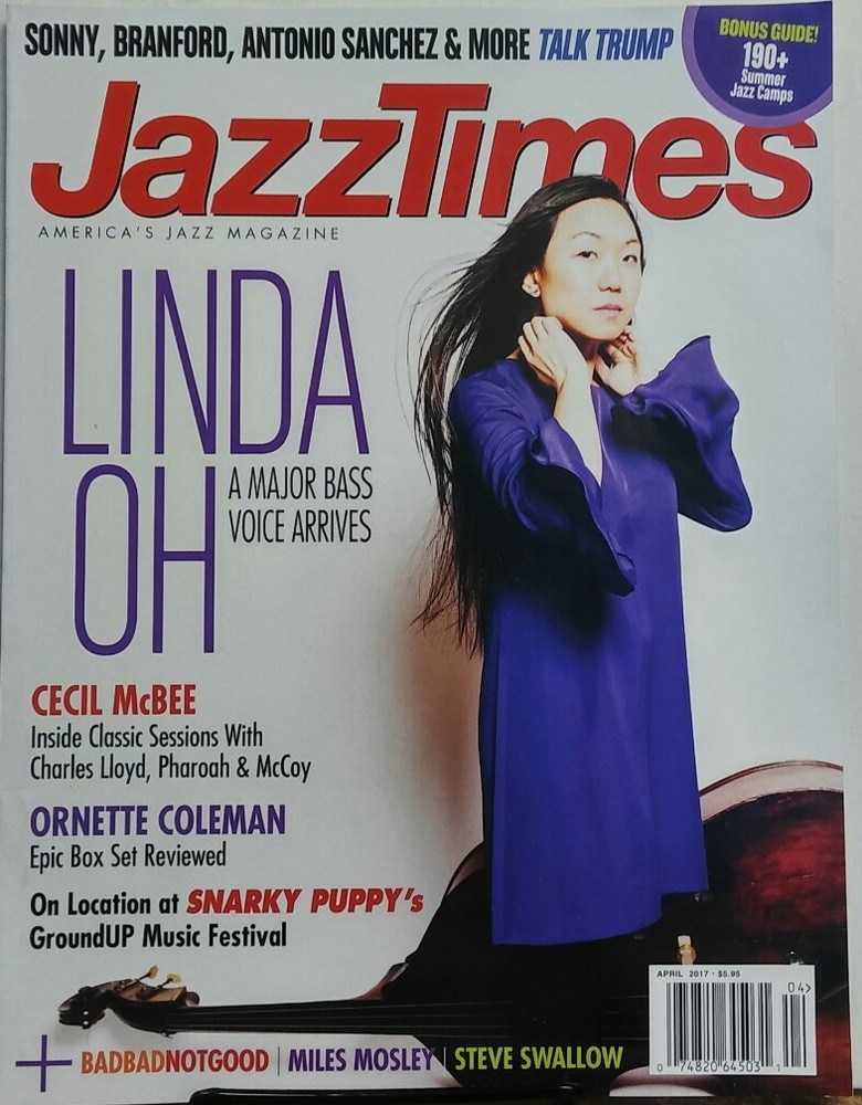 Jazz Times April 2017 Linda Oh A Major Bass Voice Arrives Music FREE SHIPPING sb-image