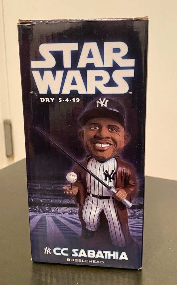 NY YANKEES CC SABATHIA JEDI BOBBLEHEAD STAR WARS DAY SGA 5/4/2019 FIGURE