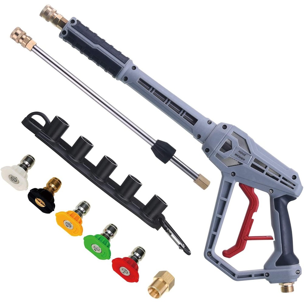 Pressure Washer with Extension Wand, Power Washer with M22 Fitting, 5 Nozzle ...