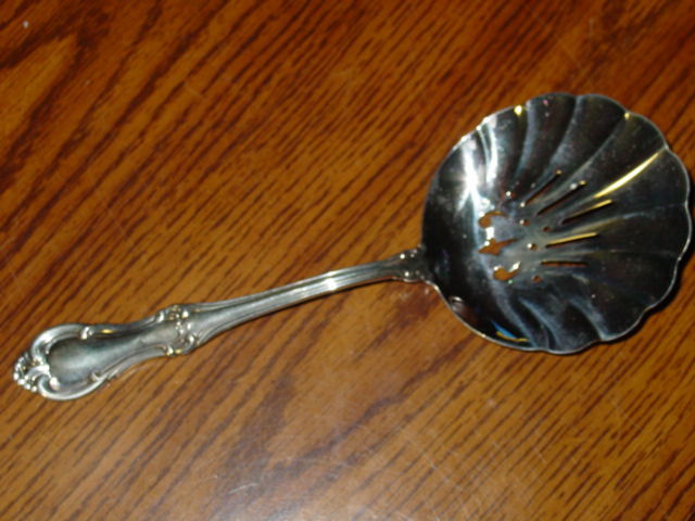 Joan of Arc Sterling Silver Tomato Serving Spoon  