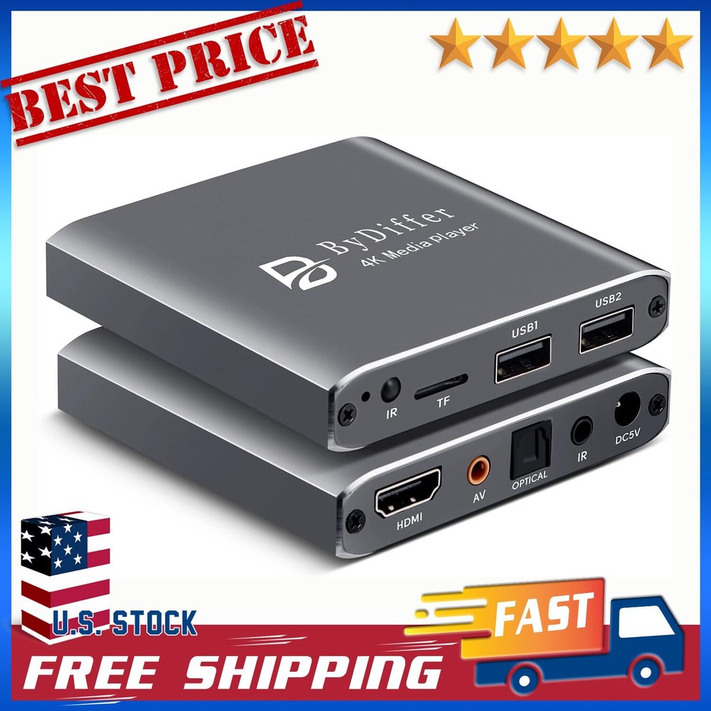 4k Ultra Hd Digital Media Player Tv Mp4 Video Player For Usb Drive/micro Sd Card