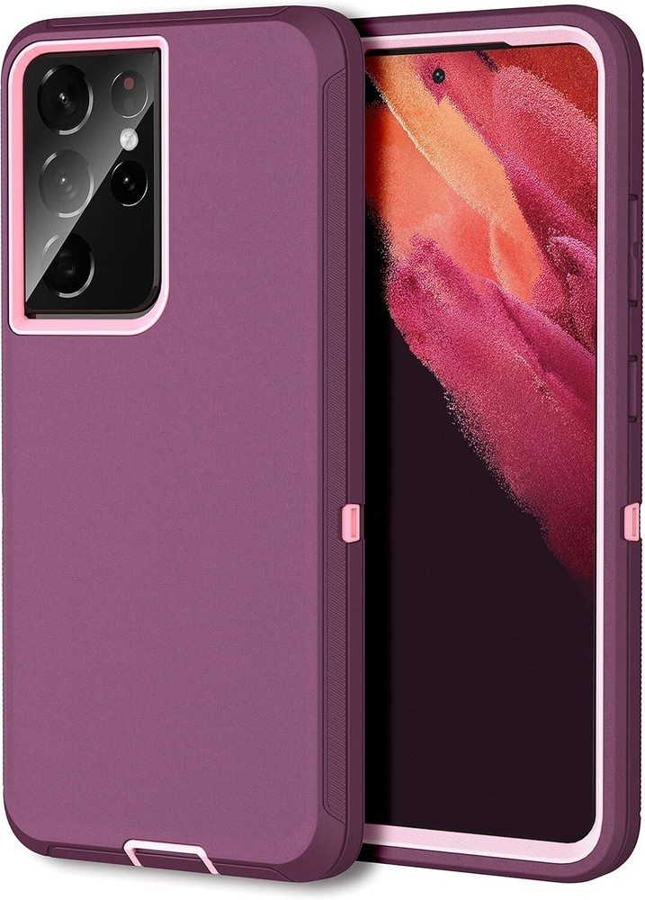 Samsung Galaxy S21 Ultra 5G Heavy Duty 3-Layer Protective Bumper Case  