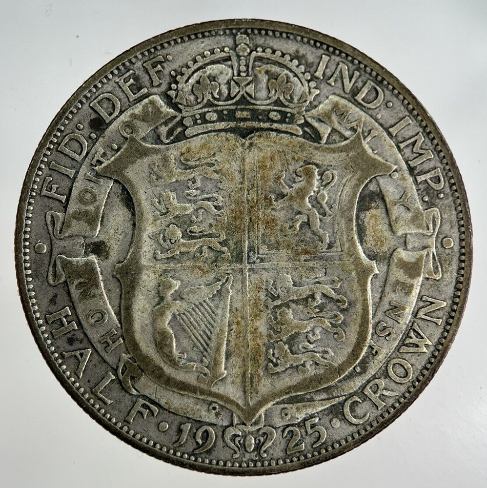 1925 George V Silver Half-Crown Fine Collectible British Coin