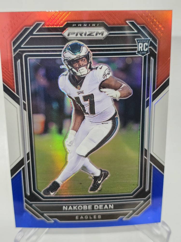 Nakobe Dean RC 2022 Panini Prizm Red White Blue Prizm Rookie #399