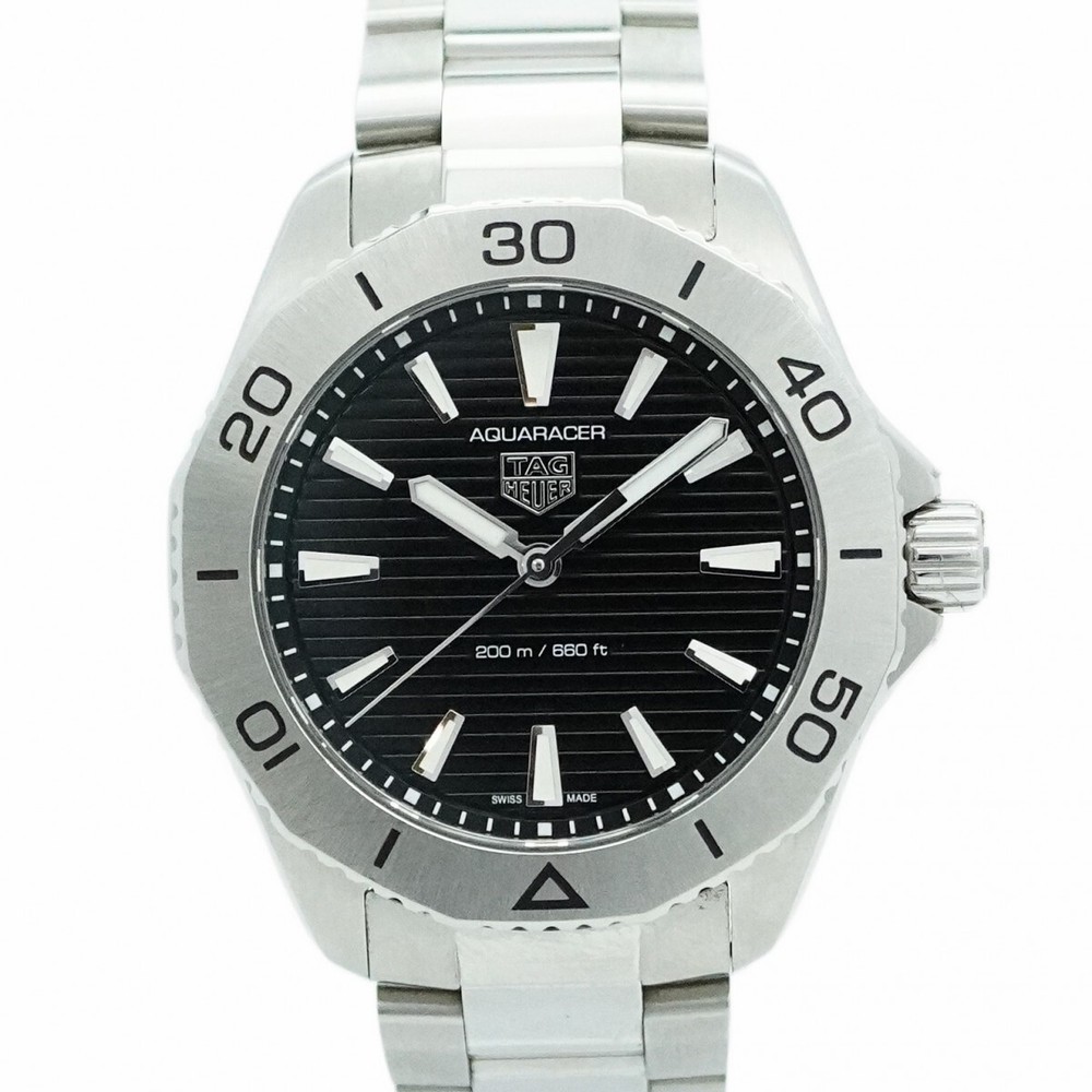 TAG Heuer Aquaracer WBP1110 Men's Black Dial Used Watch Ref 5WWE0112