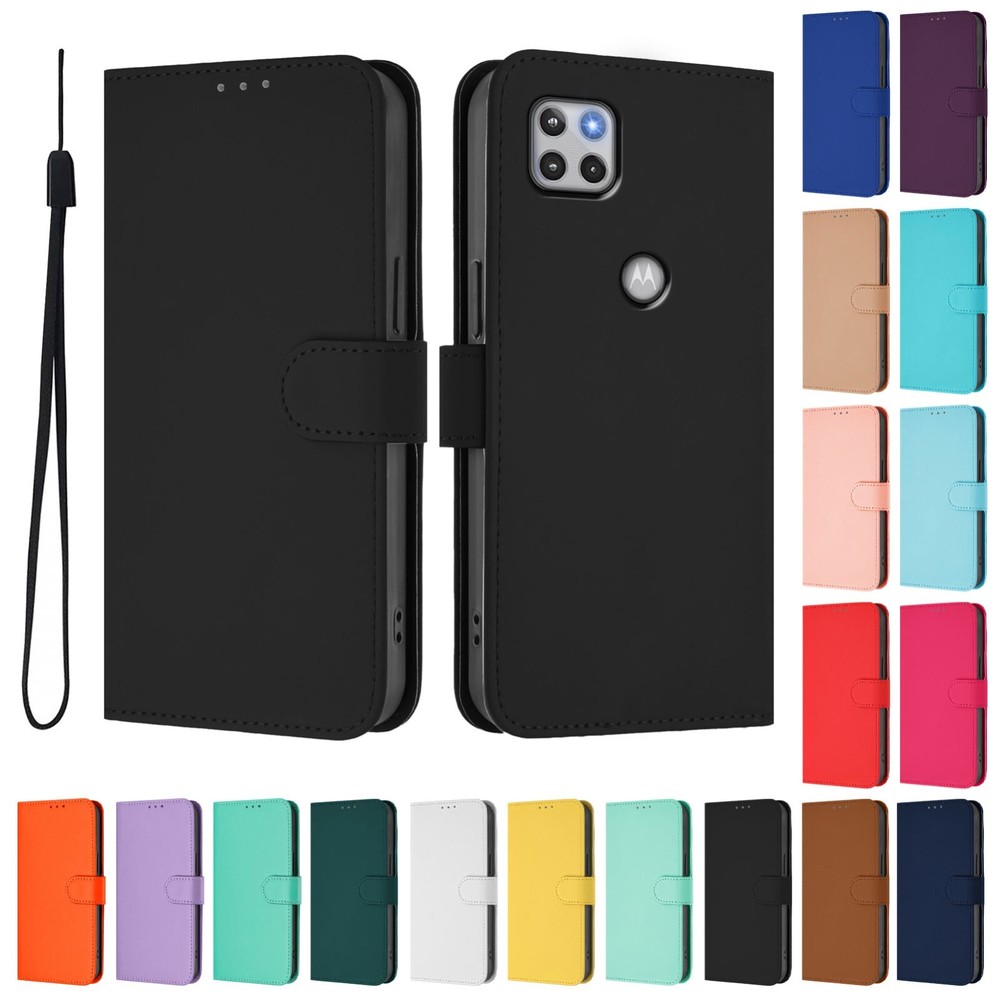 Hot Solid Color PU Leather Wallet Case for Moto G 5G 2020 & One 5G Ace