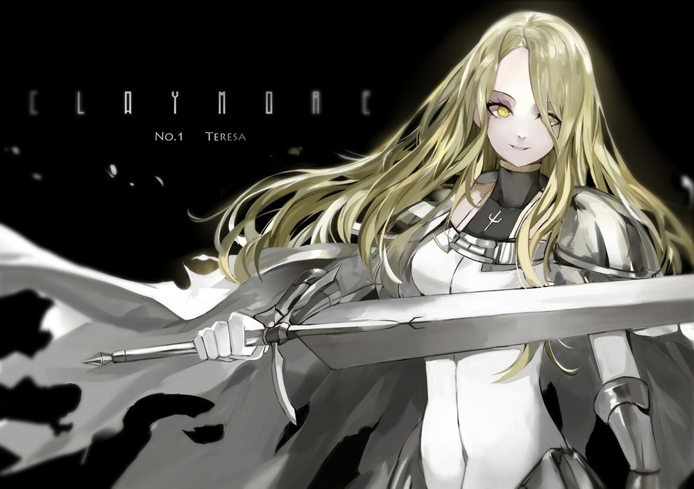 Anime Teresa Claymore Sword Playmat Desk Mat for Blonde Girls  