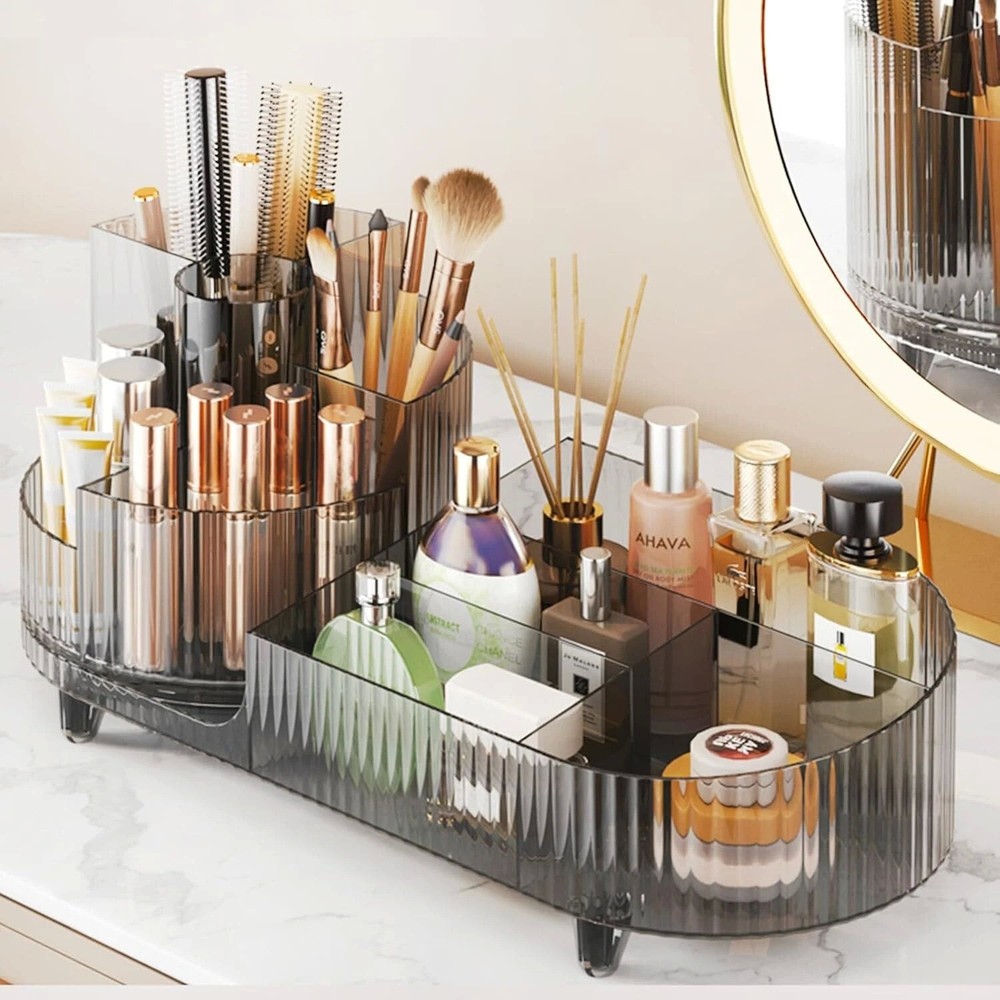 Rotating Large - Capacity Makeup Organizer - Hold All Cosmetics