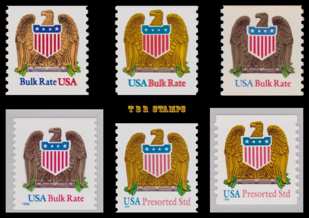 2602 2603 2604 2907 3270 3271 Eagle & Shield Complete Set 6 Coils MNH - Buy Now-image
