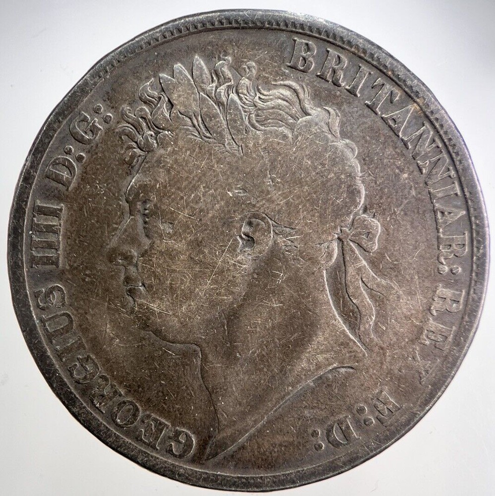 1821 George IV Silver Crown Coin - Collectible Grade A1196