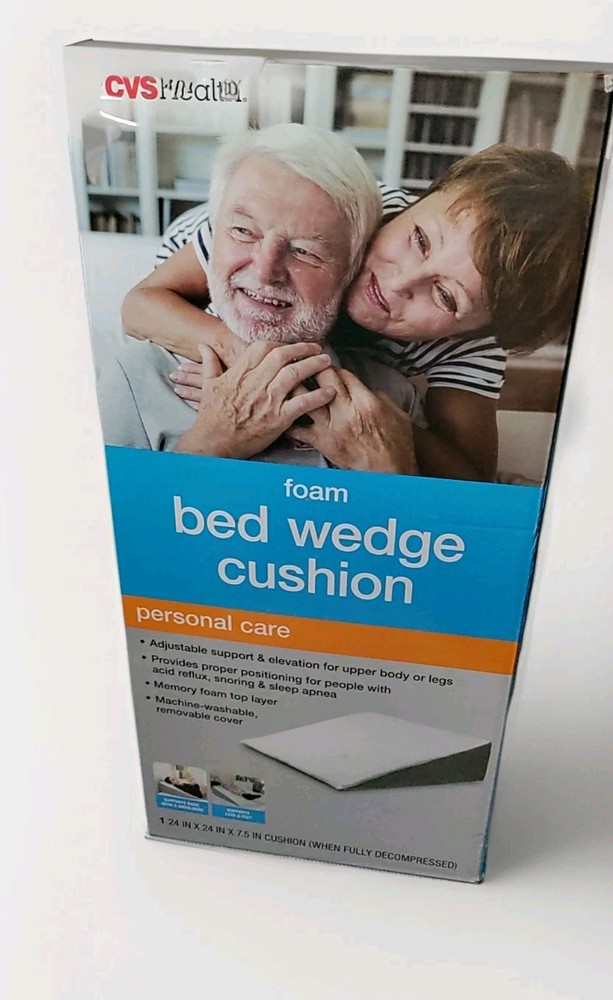 CVS Health 24x24x7.5 Foam Bed Wedge Cushion for Comfort and Support