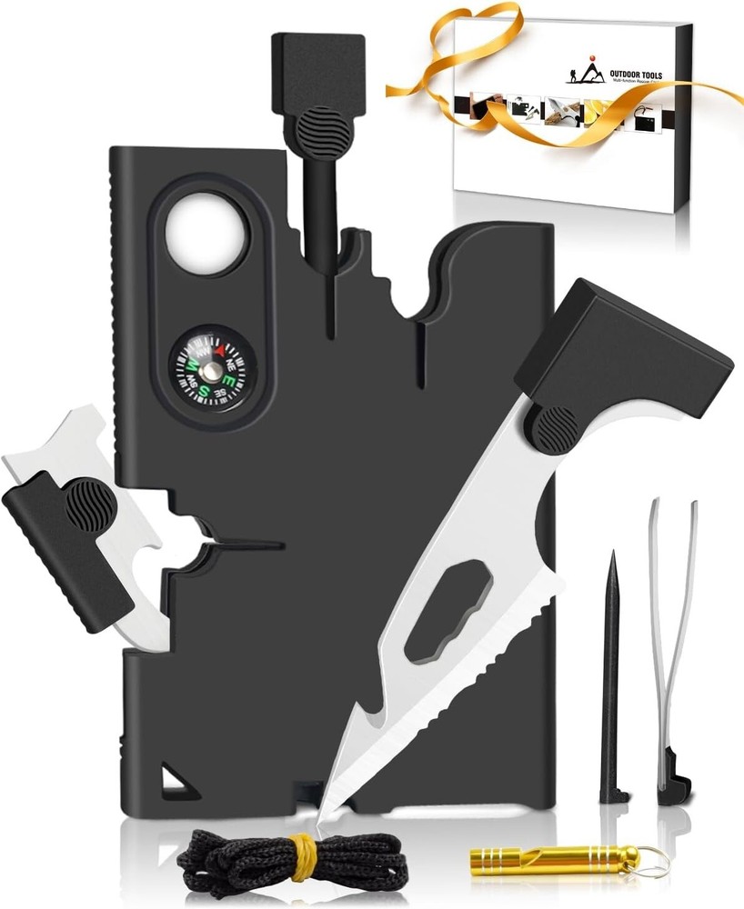 Upgraded 18-in-1 Credit Card Multitool Compact Essential for Daily Carry & Gifts-image