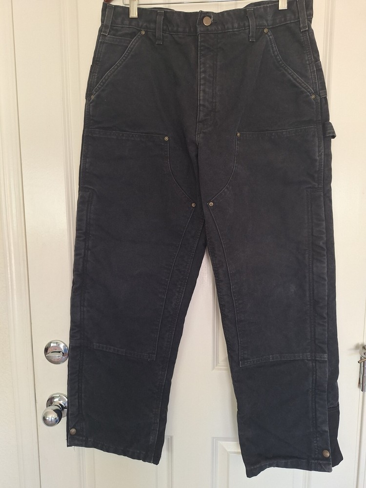 Carhartt Ski Winter Pants Men's Size 36*30 Cotton 100% Black