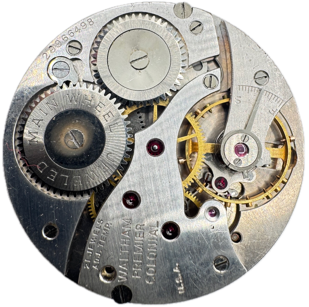 Vintage 1939 Waltham 16s 21-Jewel Mechanical Pocket Watch Movement 1617 USA