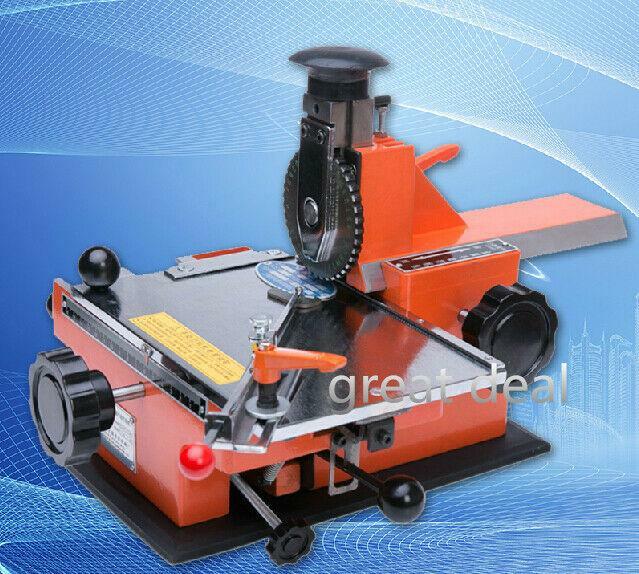 Semi-auto embosser metal stamping printer 4mm and 6mm label marking machine-image
