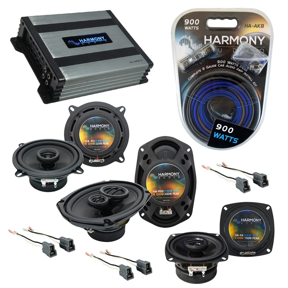 92-96 Mitsubishi Montero OEM Speaker Upgrade with Harmony HA-A400.4 Amp