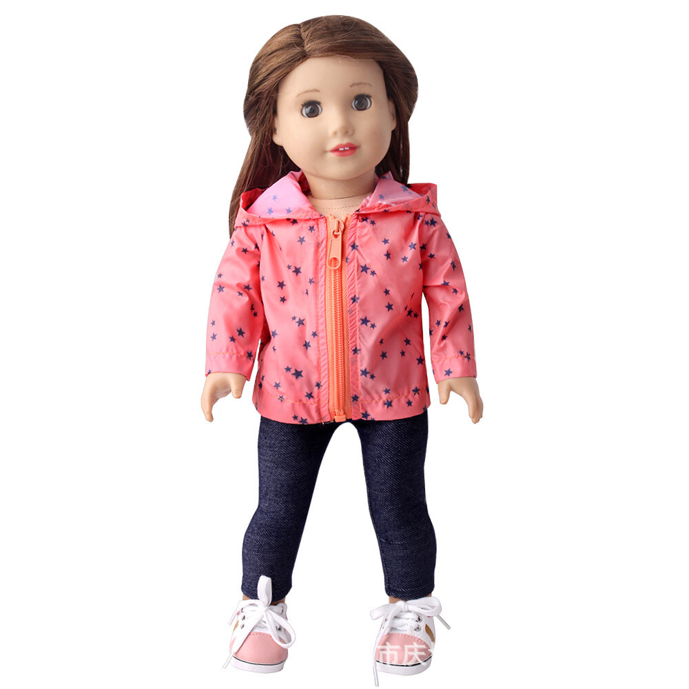 Clothing set coat & pants made for 18'' American girl doll clothes