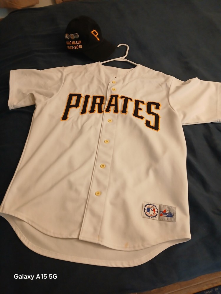 Pittsburgh Pirates Jersey Majestic With Custom 47 Brand Hat Mac Miller
