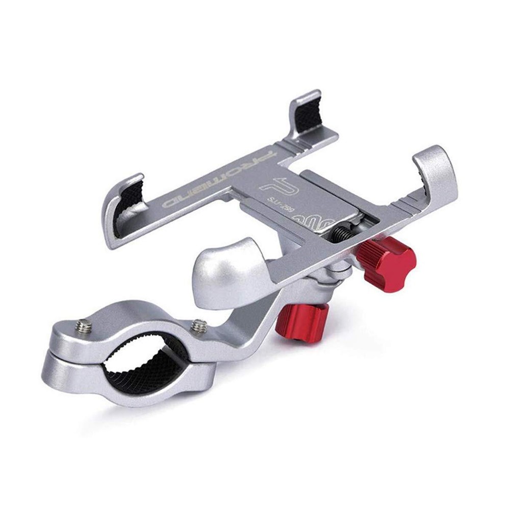 PROMEND Bike Phone Holder, Aluminum Alloy Bicycle & Motorcycle Phone Holder w...