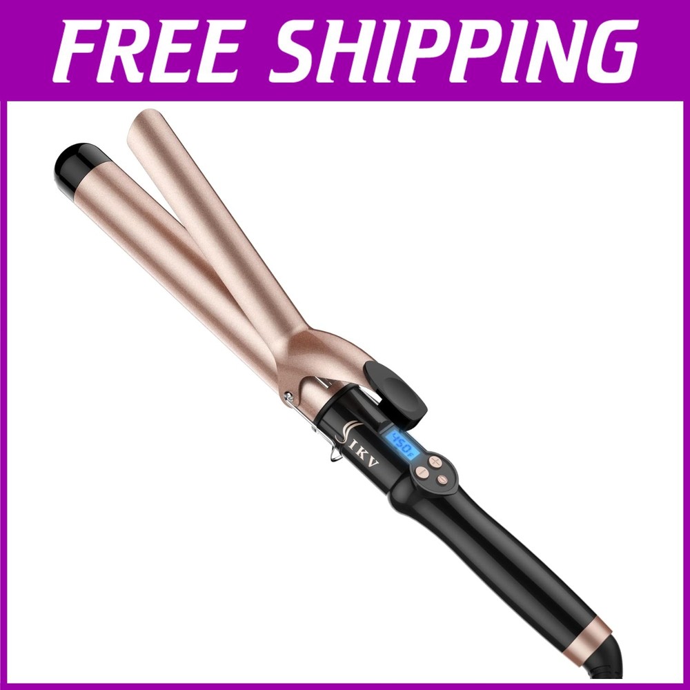 1 1/4 Inch Dual Voltage Curling Wand - Fast Heating & Travel Friendly