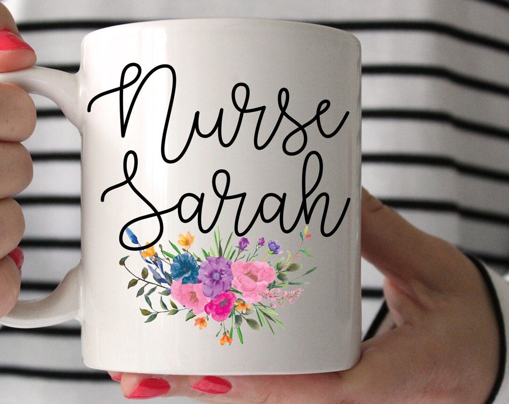 Personalized Nurse Gift Mug Nurse Graduation Gift Registered Nurse Mug Custom Mu