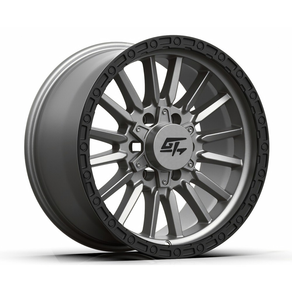 GT Offroad Chamber 20X9 6X135/6X139.7 ET 12MM Matte Gunmetal Centre/Black Lip